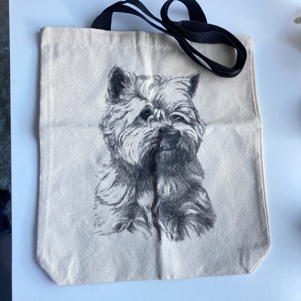 🆕 WESTIE CANVAS TOTE NWOT
